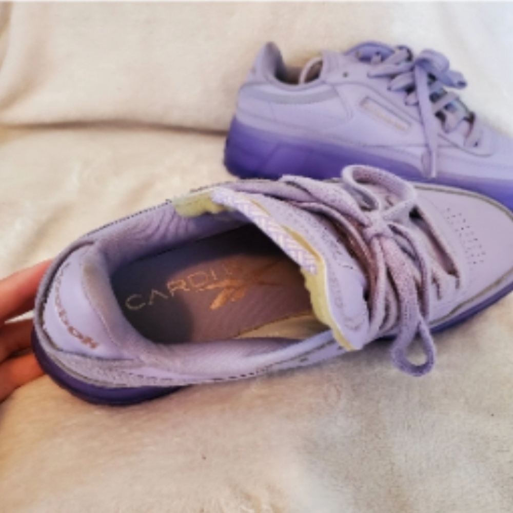 Reebok Cardi B Club C purple sneakers - Picture 6 of 7